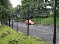V-Mesh Paladin Mesh Fence Fitted in Car Park Stockport Manchester